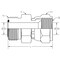 World Wide Fittings Male Flat Face O-Ring to Female JIC Swivel FS6402X04X04 - alternate 2